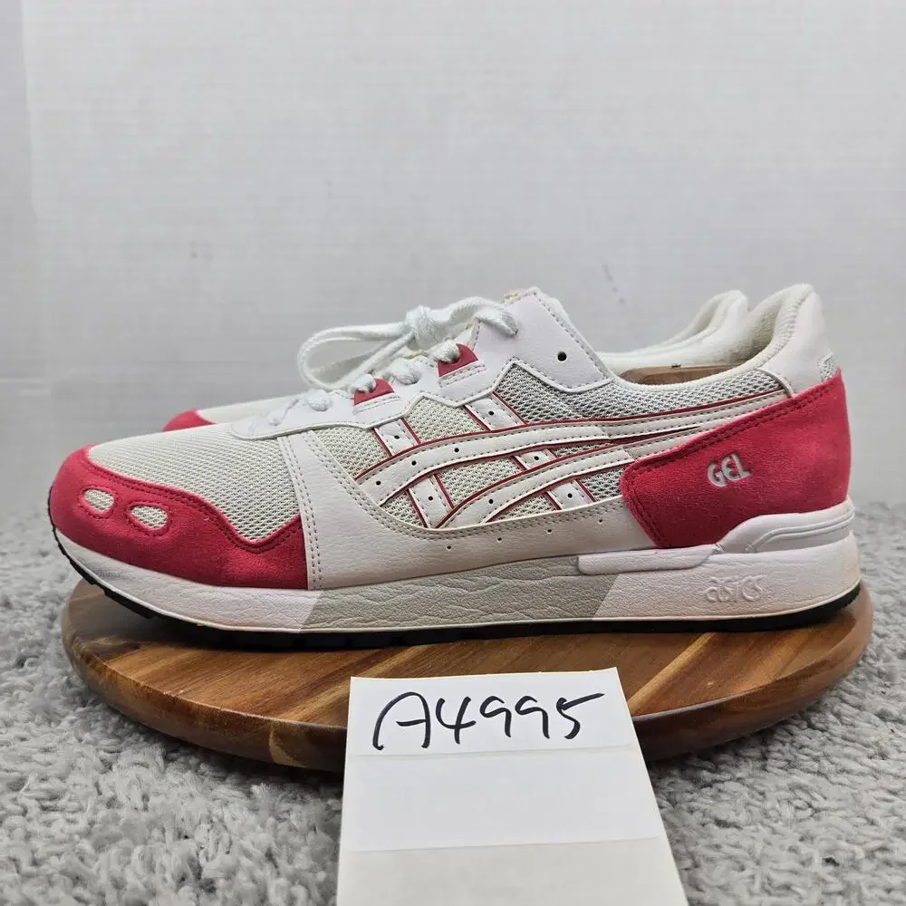 Asics Mens 12 Gel-Lyte White Red Athletic Lace Up Lifestyle Casual Shoe 1191A092